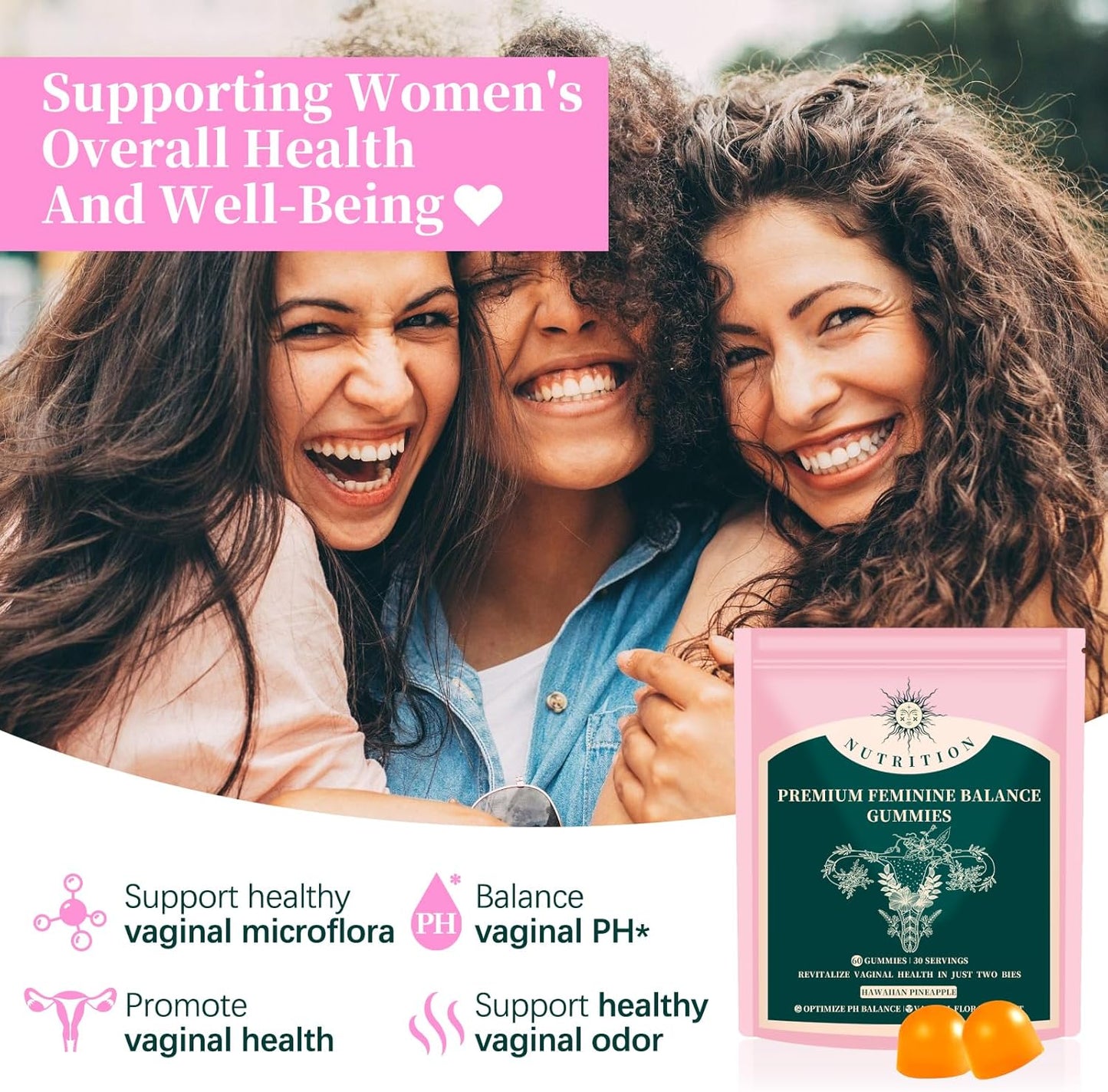 PureJoya™ Feminine Probiotic Gummies 🍍
